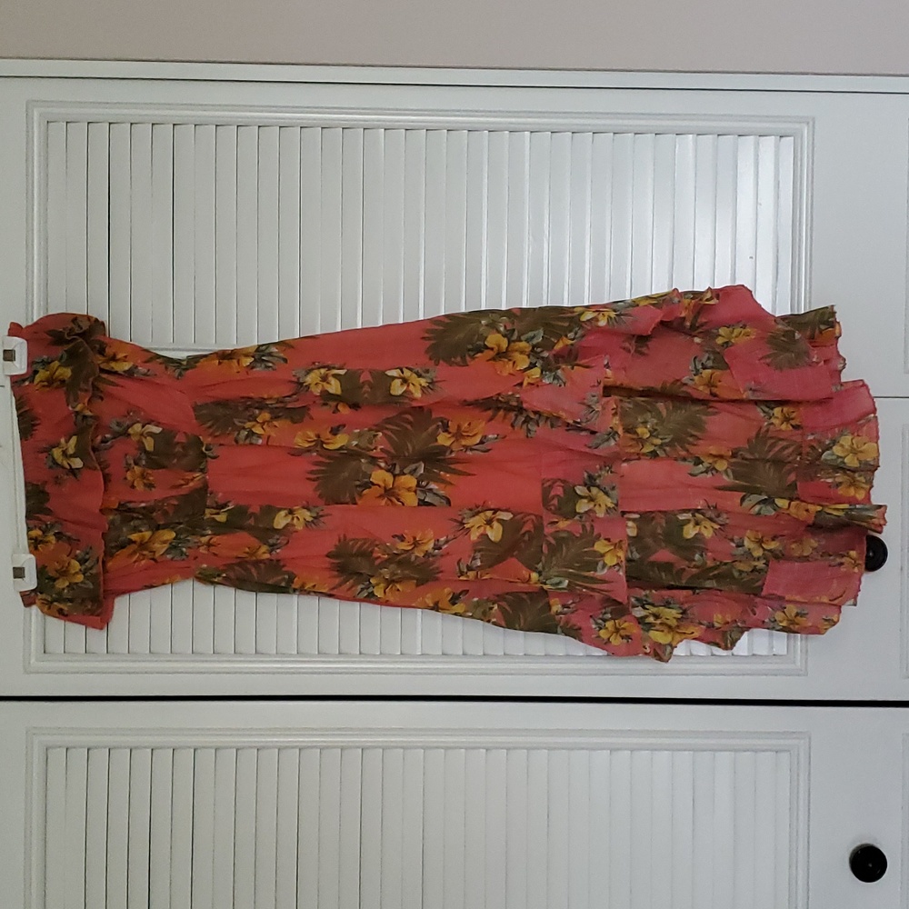 Off-Shoulder High-Low Summer Dress - M